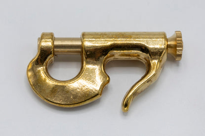 Pistolhaker 80 mm messing