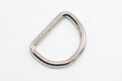D-ring sveiset 9 mm forniklet med festeplate