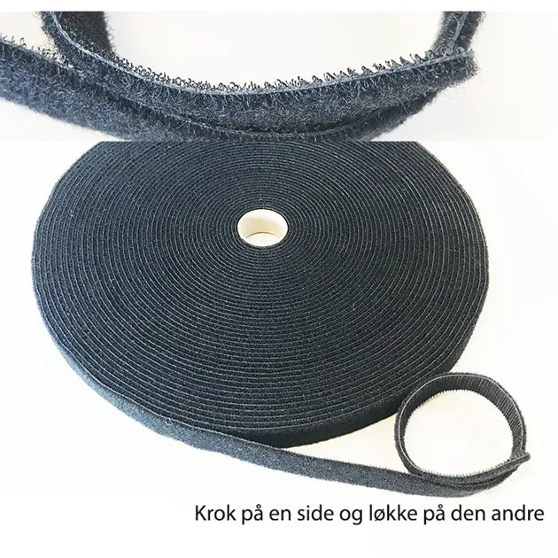BORRELÅS 50 MM TOSIDIG SVART