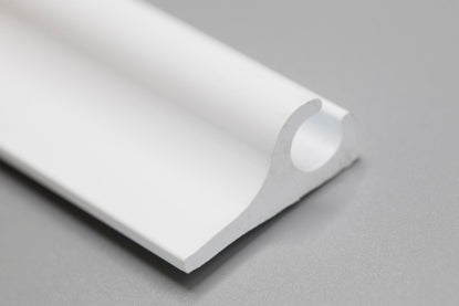 TELTPROFIL M/FLENS HVIT PLAST 245 CM