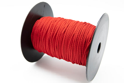 Snor polyester 4 mm rød