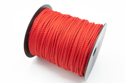 Snor polyester 4,7 mm rød