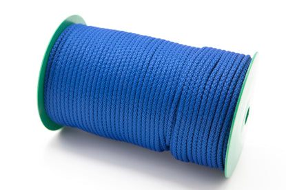 Snor polyester/bomull 4 mm blå