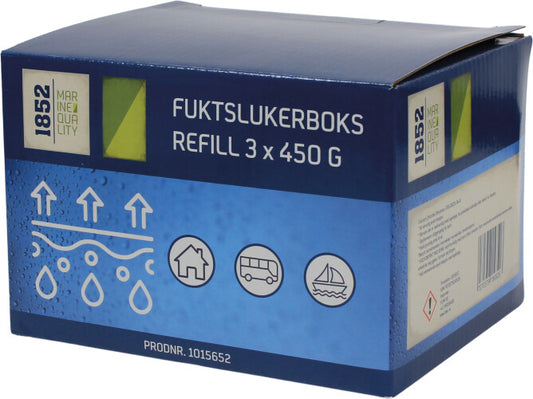 1852 FUKTSLUKERBOKS REFILL 3 x 450 g