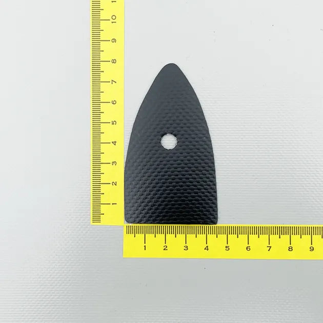 KALESJEHJERTE TREKANT  HØY  MED 8 MM HULL HVIT