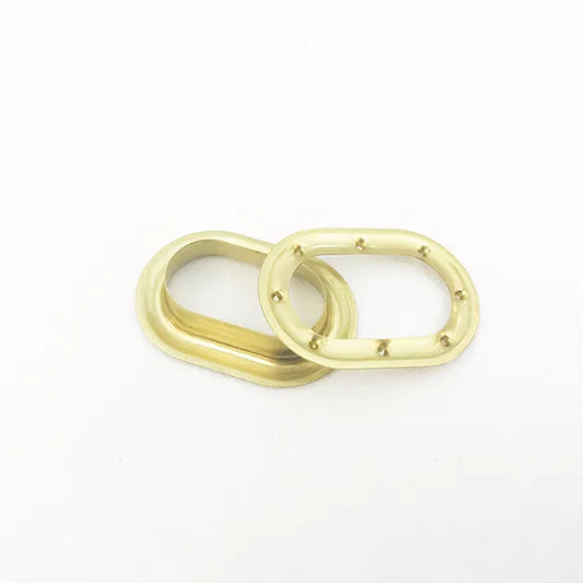 MALJE OVAL 42 X 22 MM MESSING