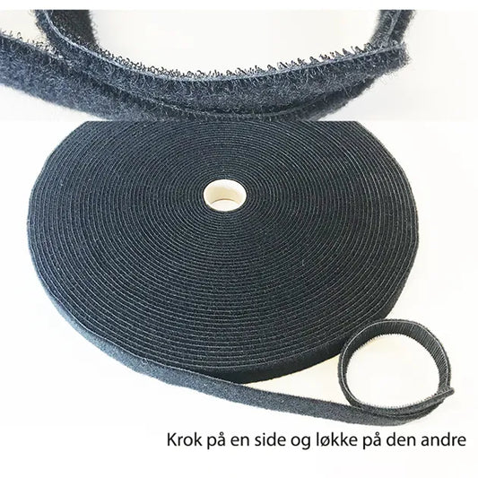 BORRELÅS 50 MM TOSIDIG SVART