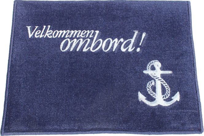 1852 MATTE VELKOMMEN OMBORD 61 x 45 CM