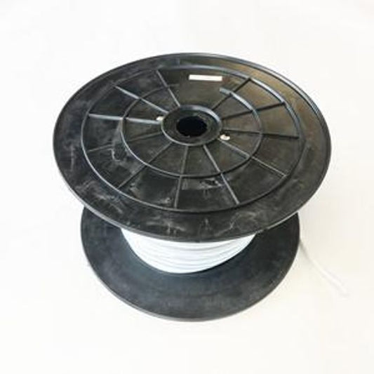 STRIKK 8 MM RUND HVIT