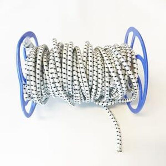 STRIKK RUND 10 MM HVIT M/SORTE PRIKKER