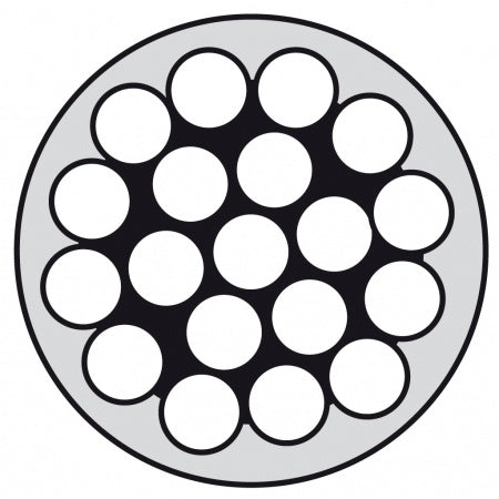 Rustfri wire 1 × 19 – plastbelagt