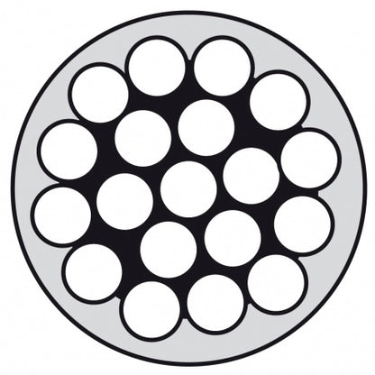 Rustfri wire 1 × 19 – plastbelagt